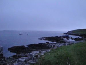 Nightly arrival on Mousa island. Nightly arrival on Mousa island