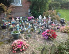 ...leading you to garden deco gold -- pure kitsch but you can't help but smile and wave back before heading homewards from Box Hill & Westhumble Station.