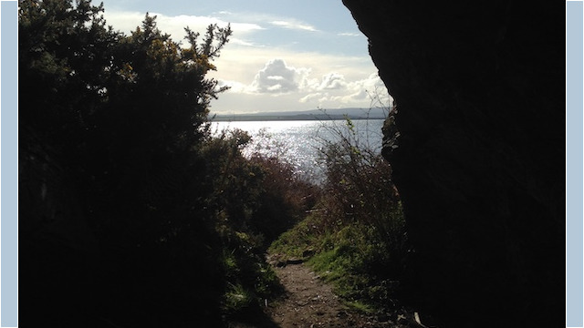 Stories do vary and researchers still hope to learn more about the Devines who, according to findings, were mending pots and pans and sharpening knives in the cave -- hard work rewarded with a lovely view which we still get to enjoy today. Quick note for our historians: According to radiocarbon dating, the base of the cave goes back to 300 BC, while bones found by an excavation between 1907-12 dated back to 700-600 AD, many generations before the Devines.