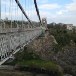 Here the view from the other side showing the rather impressive gorge walls where you can occasionally spot rock climbers taking a short cut.