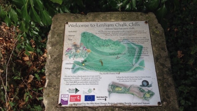 ...when venturing through Lenham and its chalk cliffs, pretty much the end point of this section. Not for us though...