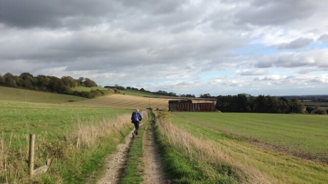 ...still having a bit if a spring in our step. Ian probably more than myself as he darted off to find a good place to stop and deliberate the nightly plans.