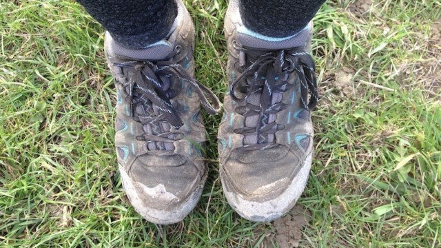 Some of that ground left quite an impression on our footwork...