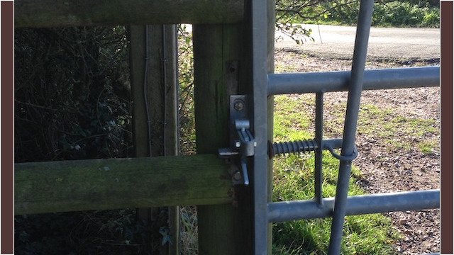 ...as well as some double-locked gates...